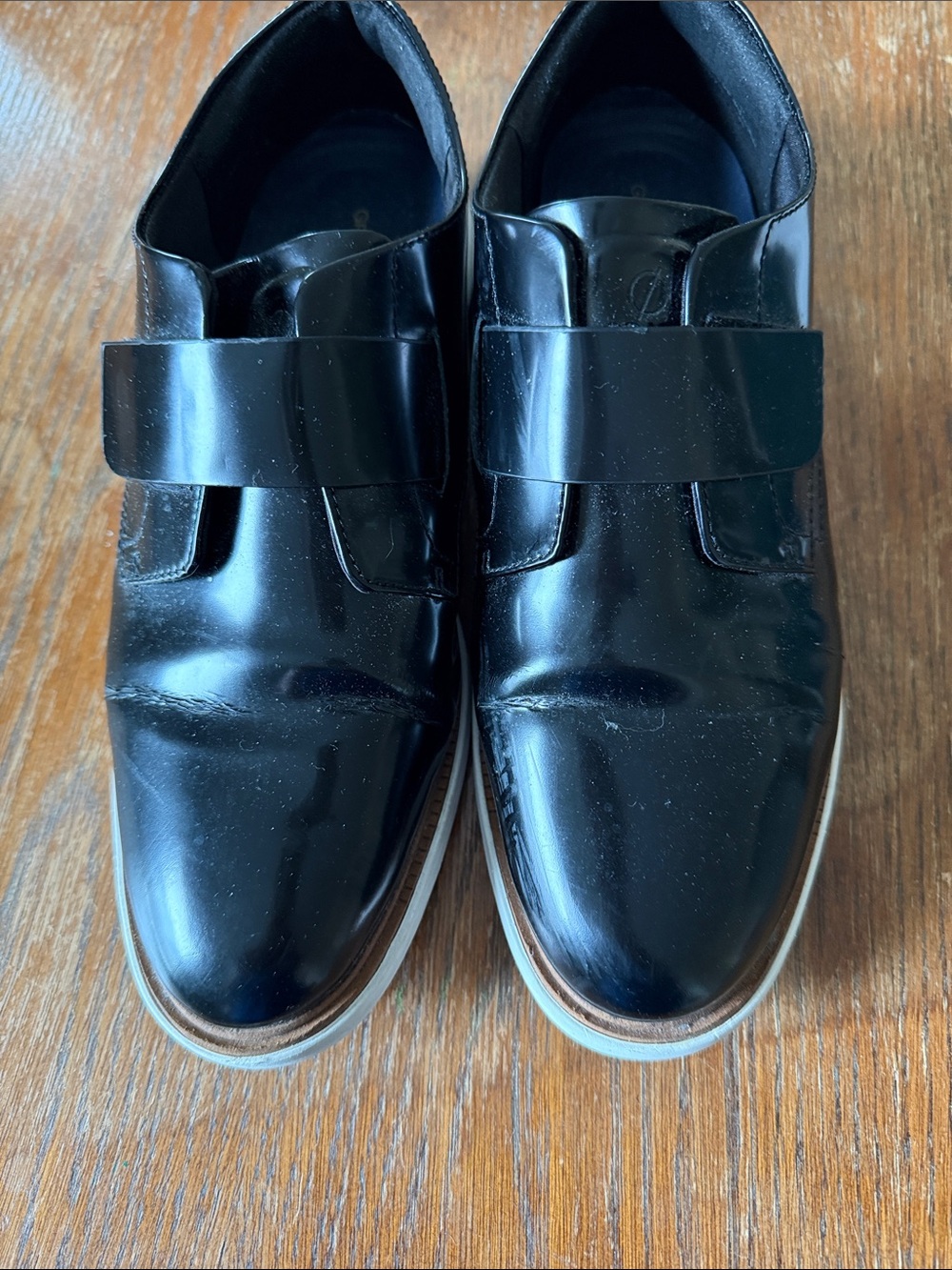Cole Haan Black Patent Leather Slip-On Loafers